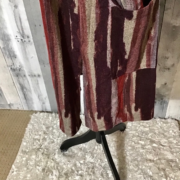 SJS Open Faced Cardigan, Multi Color, 1X - Picture 4 of 12